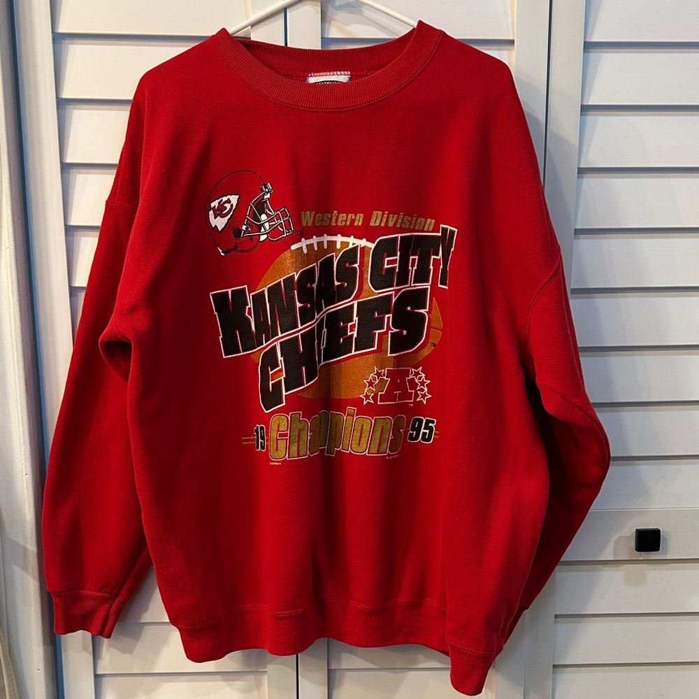 Lee Red Kansas City Chiefs Crewneck Sweater
